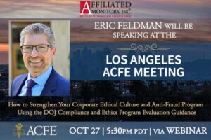 Eric Feldman Speaking at the Los Angeles ACFE Meeting on October 27th