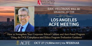 Eric Feldman Speaking at the Los Angeles ACFE Meeting on October 27th
