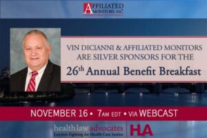 Vin DiCianni and Affiliated Monitors are Silver Sponsors for the 26th Annual HLA Benefit Breakfast. November 16th 7AM ET